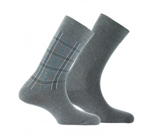 Lot de 2 paires de mi-chaussettes Tartan MADE IN FRANCE