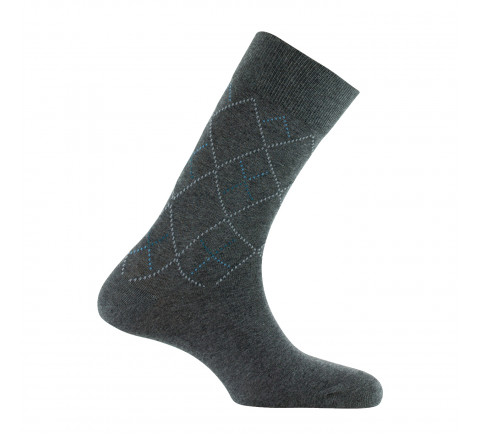 Mi-chaussettes all over losanges MADE IN FRANCE