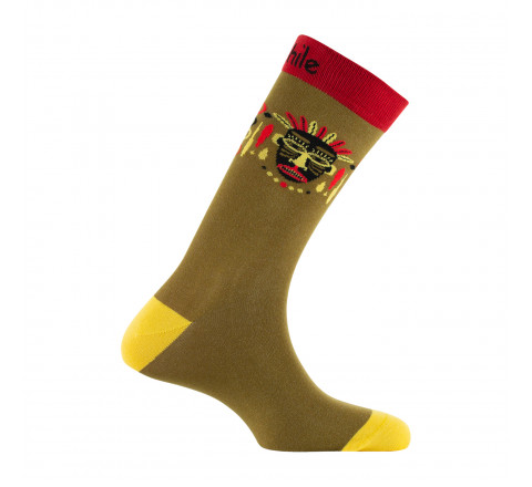 Mi-chaussettes mixtes Azteque