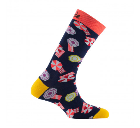 Mi-chaussettes mixtes Plage en coton