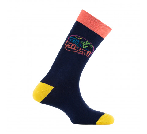 Mi-chaussettes Miami en coton