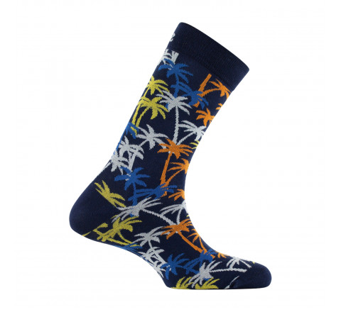 Mi-chaussettes Palmiers en coton