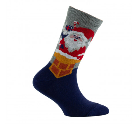 Mi-chaussettes Père Noël MADE IN FRANCE