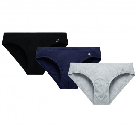 Lot de 3 slips en coton bio MARINER