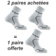 Lot de 3 paires de socquettes Double Thyo