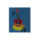 Mi-chaussettes motif guitare Folk en coton