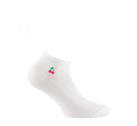 Chaussettes ultra courtes surbroderie Fruit