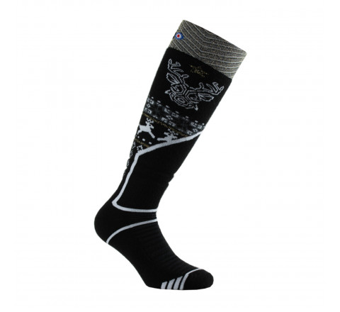 Mi-bas Ski Femme stylé en Laine