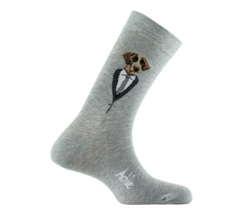 Mi-chaussettes chien Buddy en coton