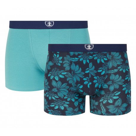 Lot de 2 shortys fleuris en coton BIO MARINER
