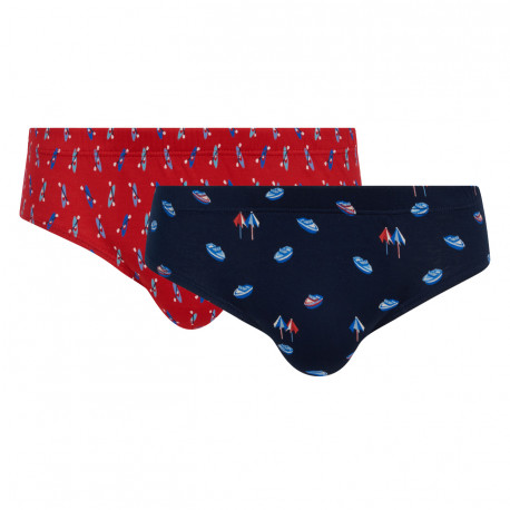 Lot de 2 slips en pur coton mercerisé MARINER