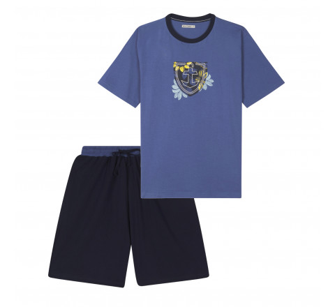 Pyjama short et tee-shirt coton BIO MARINER
