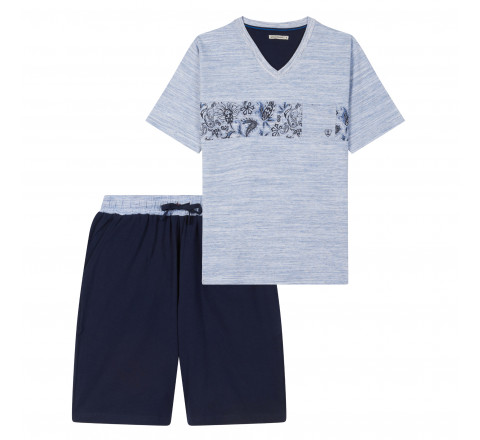 Pyjama short et tee-shirt col V MARINER