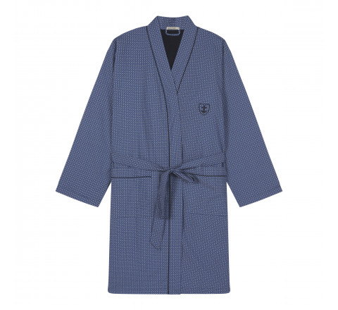 Peignoir fin doublé éponge 100% coton