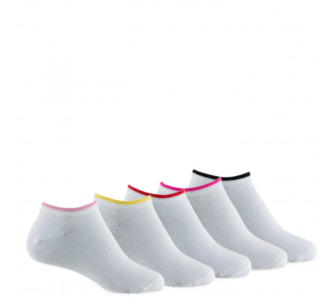 Pack de 5 paires de chaussettes invisibles enfant