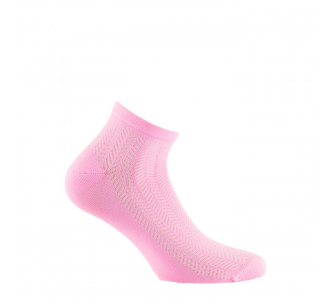 Chaussettes ultra-courtes fantaisies de mailles en Meryl