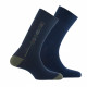 Lot de 2 paires de mi-chaussettes fantaisie et unie