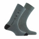 Lot de 2 paires de mi-chaussettes fantaisie et unie