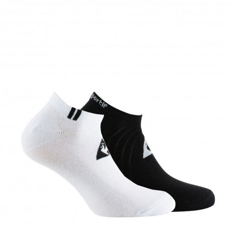 Le Coq Sportif femme : Lot de 2 paires de chaussettes basses jersey