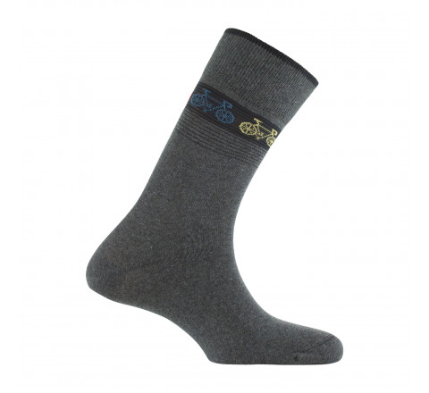 Mi-chaussettes bracelet motifs vélos