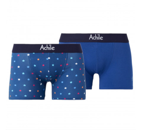 Lot de 2 boxers STARS - coloré et confortable