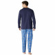 Pyjama long à carreaux pour homme