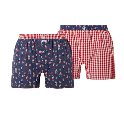 Lot de 2 caleçons slippés en pur coton peigné HALTERES