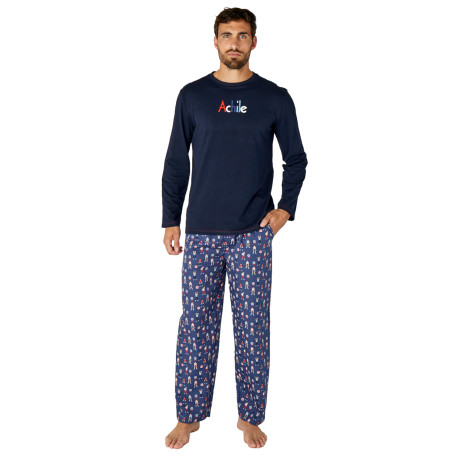 Pyjama long en pur coton HALTERES