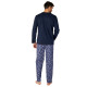 Pyjama long en pur coton HALTERES