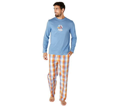 Pyjama long en pur coton VESPA