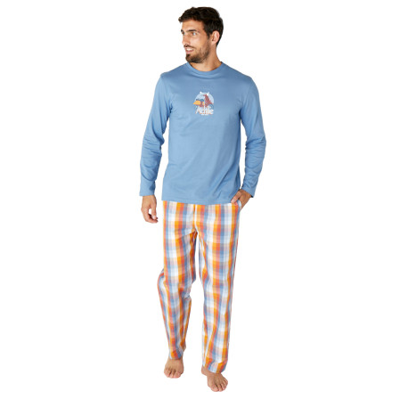 Pyjama long en pur coton VESPA