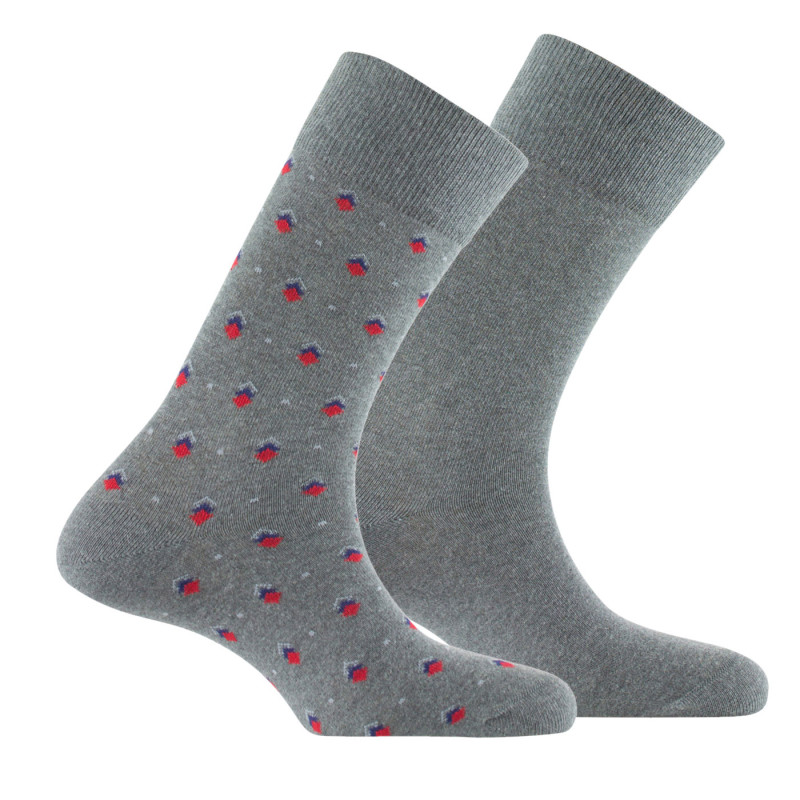 Chaussettes coton gris made in France