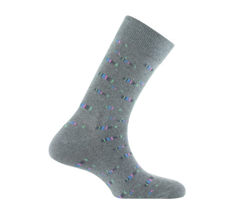 Mi-chaussettes jersey en coton all over pixels