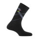 Mi-chaussettes jersey en coton motif rayures obliques