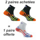 Lot de 3 paires de socquettes Pody Air® Silver MADE IN FRANCE