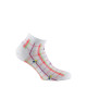 Chaussettes ultra courtes en coton carreaux fleuris MADE IN FRANCE