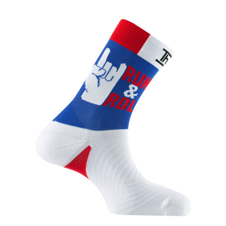 Mi-chaussettes de running humoristique "RUN & ROLL"