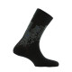 Mi-chaussettes en coton "Black city" MADE IN FRANCE