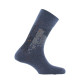 Mi-chaussettes en coton "Black city" MADE IN FRANCE