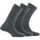 Lot de 3 paires de mi-chaussettes en coton assorties