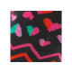 Mi-chaussettes en coton all over coeurs MADE IN FRANCE