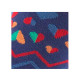 Mi-chaussettes en coton all over coeurs MADE IN FRANCE