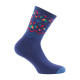 Mi-chaussettes en coton all over coeurs MADE IN FRANCE