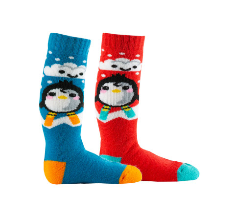 Lot de 2 paires de mi-bas ski Bébé Pingouin