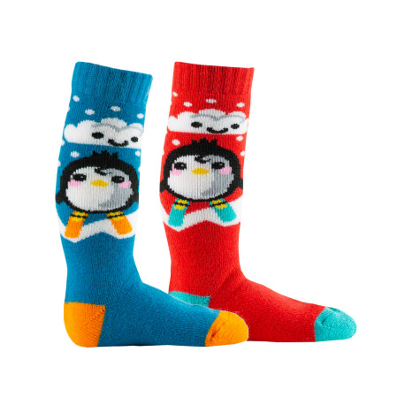 Lot de 2 paires de mi-bas ski Bébé Pingouin
