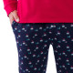 Pyjama long en pur coton jersey RETRO WINTER