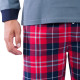 Pyjama long en pur coton et bas en flannelle ROBOT