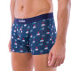 Pack de 2 boxers en coton bio motifs Télécabines et Flocons