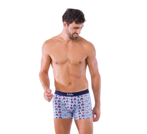 Pack de 2 boxers en coton bio motifs Winter