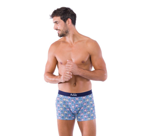 Pack de 2 boxers en coton bio motifs Breakfast